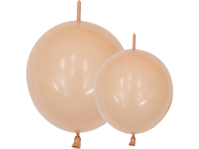 IN-JOOYAA 6 Inch 12 Inch Nude Latex Link Balloon 200 Pcs Quick Link Balloons Linkable Conected Balloon for Party Decoration