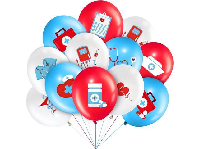 50 Pcs Nurse Balloons 12 Inch CNA Week Balloons Doctor Medical Party Decorations Appreciation Gift for BSN RN LPN Graduation Hospital Themed.
