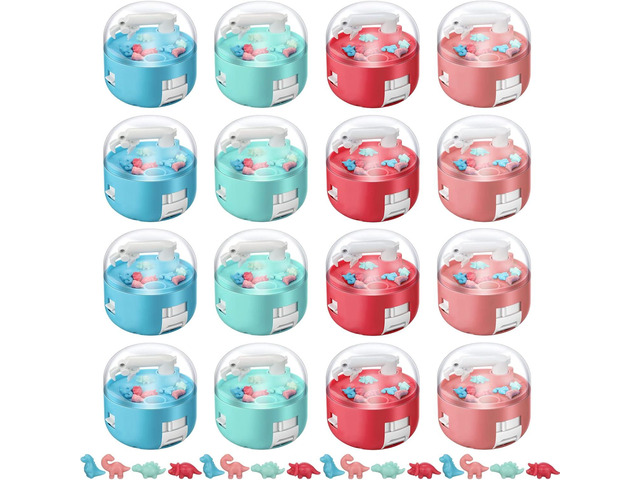 Meanplan Mini Claw Dinosaur Machine Toys, Mini Claw Machine Prizes for Kids Figures Arcade Grabber Game Christmas Birthday Gifts Party Favor for...