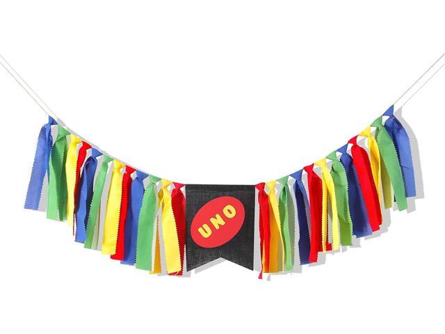First Birthday High Chair Banner - Boy 1st Birthday Highchair Banner, Carnival Circus Banner for First Birthday, Boys Birthday Party Supplies,.