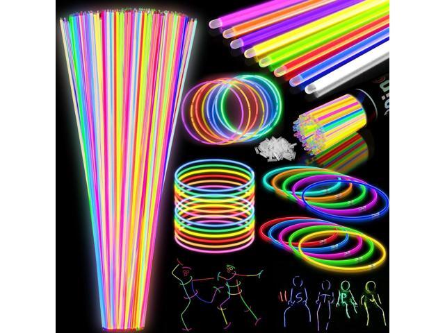 100Pcs Glow Sticks Bulk - 22 inch Glow In the Dark Sticks Party Supplies, Neon Glow Party Pack for Kids with 9 Hours Duration, Glowsticks Party.