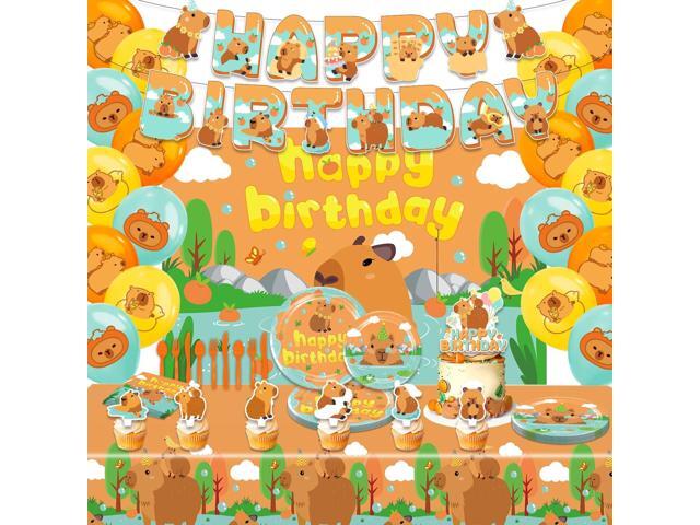 Capybara Birthday DecorationsCapybara Party SuppliesCapybara Party DecorationsCapybara Party Supplies Include Balloons,Backdrop,Banner, Cake.