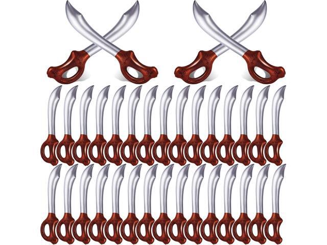 22 Pieces Inflatable Pirates Sword, Pirate Halloween Party Supplies, Inflatable Swords Summer Pool Swimming Party Water Toy