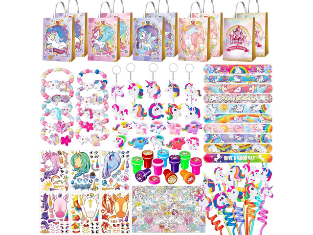 132 Pcs Party Favors Birthday Supplies Girls Bags Goodie Bag Stuffers Filler Party Supplies