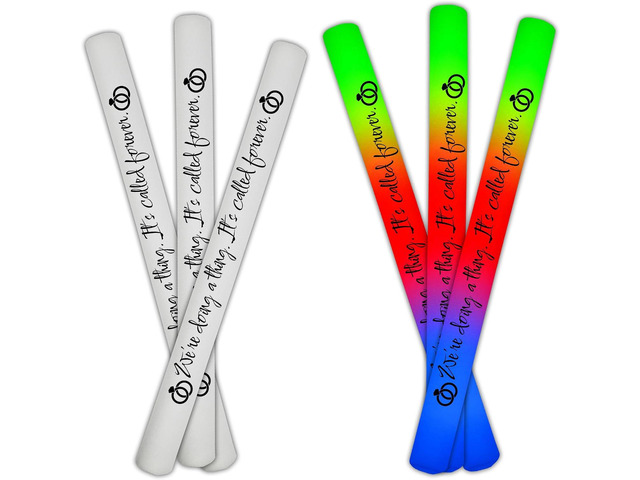 LED 3 Color Foam Sticks Forever Holiday Party Batons Wand for Wedding, Birthdays, Quinceanera, Sweet 16, DJ, Concerts, Festivals, Bulk Party Favors...