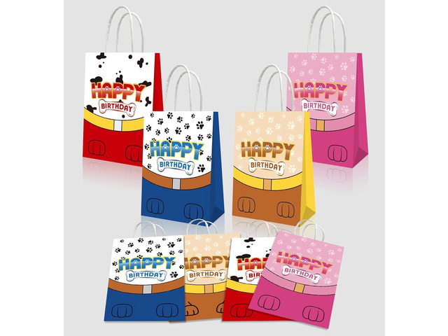 HMJDMM 20 pcs birthday party decorations include Paw goodie bags, party bags, Party Supplies for Boys and Girls