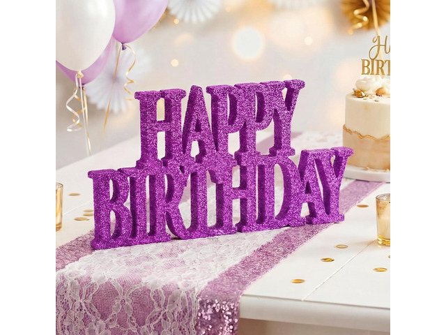 Novabright Happy Birthday Sign Centerpieces for Table Birthday Party Decorations for Women Bday Birthdays Themed Celebration Party...