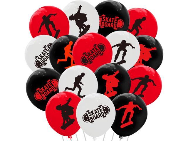 64PCS Skateboard Latex Balloons Decorations -Skateboard Party Supplies Sport Birthday Baby Shower Party Favors