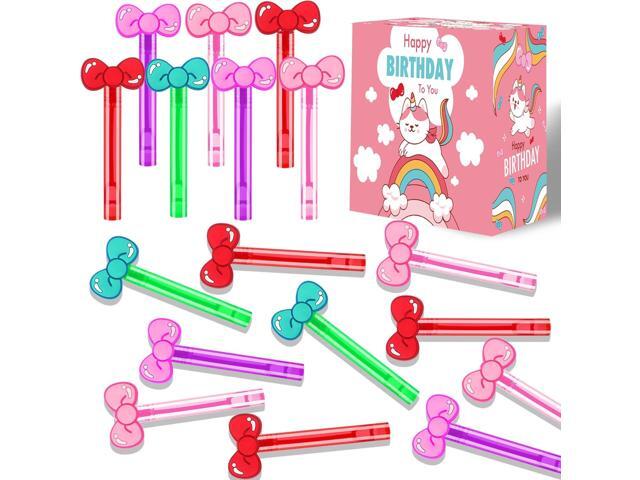 24PCS Bow Bubble Wands for Kawaii Party Favors Supplies Decorations, Pinata Goodie Bag Stuffers & Classroom Prizes Valentines Easter Halloween...