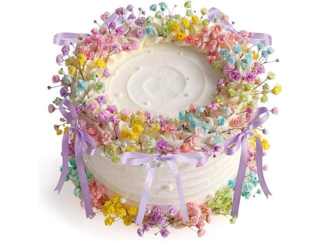 30 Pcs Baby's Breath Cake Topper Decorations Artificial Wildflower Cake Decorations Floral Cakes Toppers for Wedding Baby Shower Birthday Party.