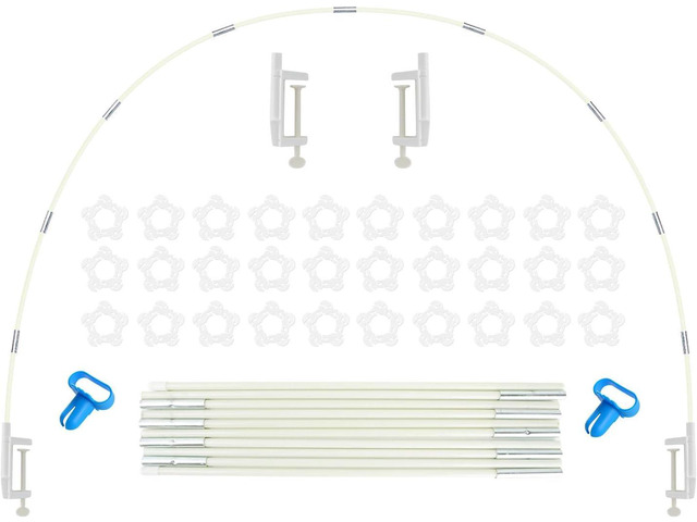 AXHJ 13Ft Adjustable Balloon Arch Stand Kit, New Reusable Table Balloon Arch Kit with Base High Strength Glass Fiber Pole for DIY Party Wedding...