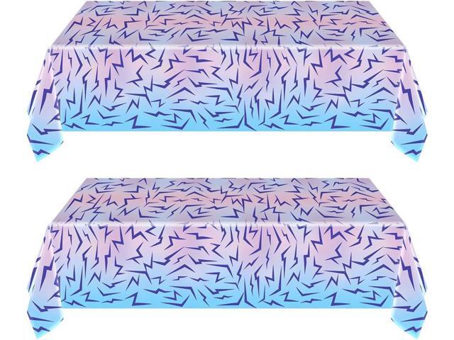 JU XIN 2Pcs Purple Demon Party Tablecloth 108 x 54 Inch Hunters Birthday Party Supplies