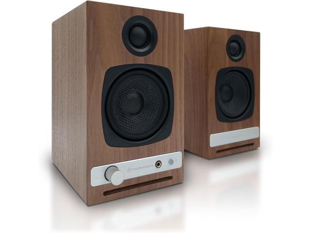 Audioengine HD3 Wireless Computer Speakers Bluetooth Desktop Speakers with DAC, Headphone Amplifier and USB Audio - Walnut