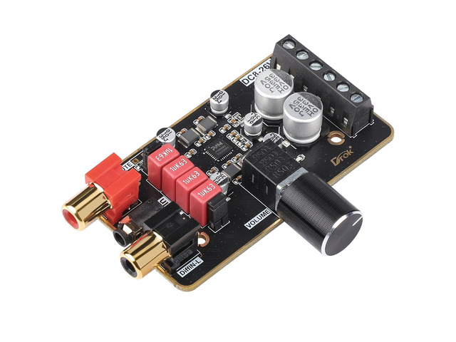 DROK 12V Amplifier Board, 15W+15W 2.0 Dual Channel Audio Amplifier Board PAM8620 DC 8-26V 24V Digital Stereo Amp Module Class D Mini Power Amplify...