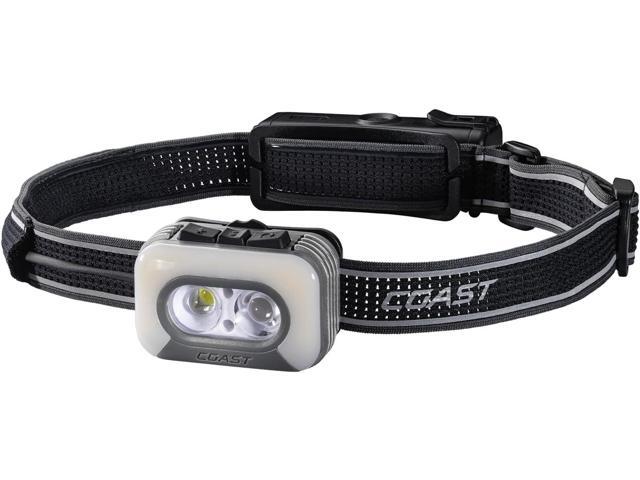 Coast RL35R Voice-Controlled 1100 Lumen Rechargeable LED Headlamp with ARC280 Lighting, 4 Color Modes, Rear-Facing Safety Signal, Variable Light.