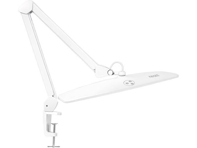 Neatfi Elite HD XL Desk Lamp 1,600 Lumens, 22 Wide Head, 6500K Daylight Non-Polar Dimming, Adjustable Office, Study & Home Workspace (White,.