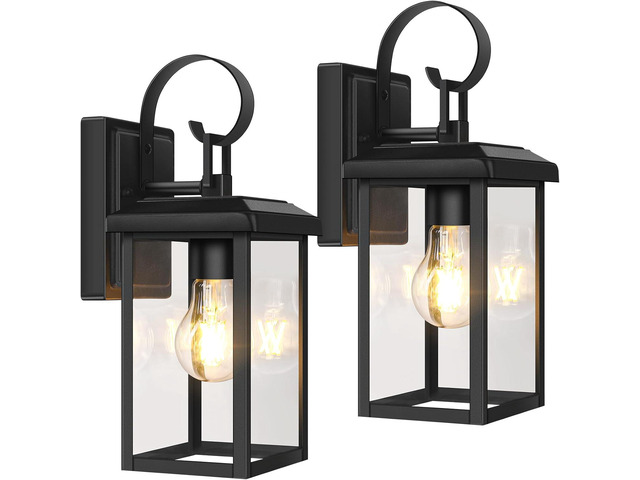 BesLowe 2-Pack Outdoor Wall Light Fixtures, Exterior Lighting Fixtures Wall Mount, Waterproof Porch Lights Outdoor Wall Sconces Lanterns, Modern...
