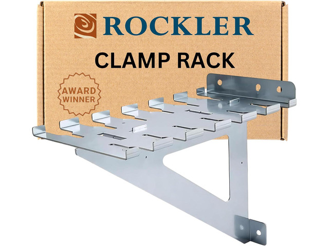 Rockler HD Pipe Clamp Rack Rack Helps to Store Heavy Duty Clamps 12 Gauge Galvanized Steel Pipe Clamps Store Full Rack of Clamps up to 60 Long -...