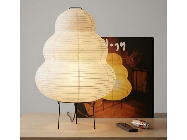Akari Noguchi Rice Paper Lamp Japanese Paper Lantern Lamp Japanese Japandi Floor/Table Lamp for Soft Ambient Lighting (Akari)