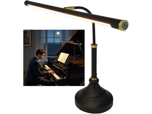 HomeFocus Piano Light,Piano Lamp,Music Lamp,Eye-Care Reading Light,Desk Lamp,Black
