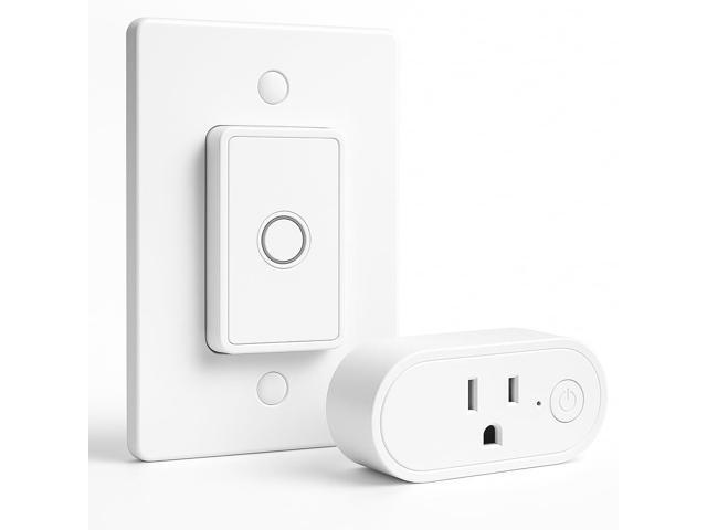 Remote Control Outlet: Wireless On Off Outlet Switch Lamps Fans & Appliances Indoor Renter Friendly 100FT Range No Wiring
