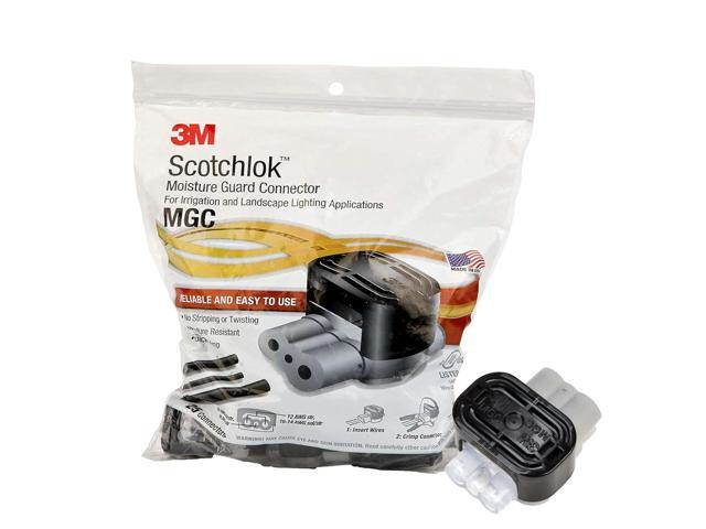 3M Scotchlok Moisture Guard Connector MSC, Weatherproof, UV-Resistant Connector for 2-3 Wires, 16-14 AWG (solid/stranded), Bag of 25, For...