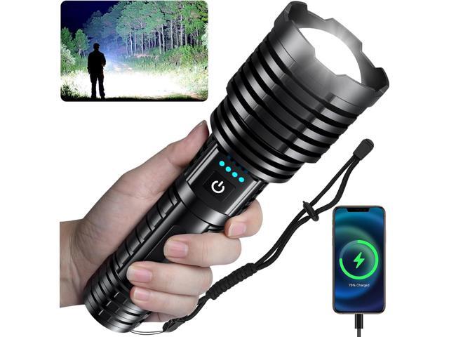 baibian Rechargeable Flashlights High Lumens, 100,000 Lumens Super Bright Flashlight, LED Handheld Waterproof Tactical Flashlights-Zoomable 5...
