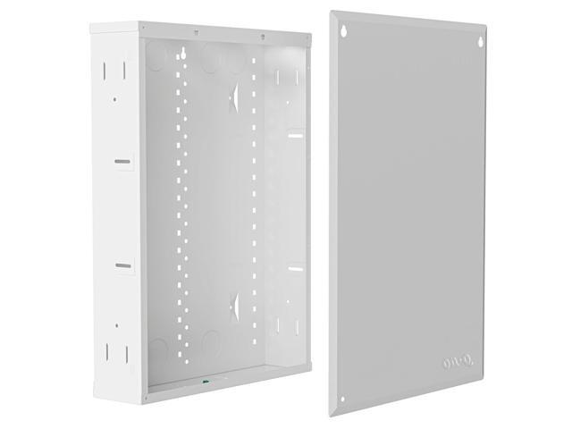 Legrand On-Q 20-Inch Structured Wiring Enclosure with Screw-On Cover, Durable Steel, Cable Management, Recessed or Surface Mount, Compatible with.