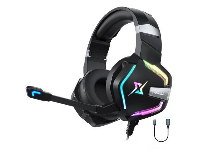targeal 7.1 Surround Sound PC Gaming Headset for PS5 PS4 Laptop Mac Tablet Mobile, Over Ear Wired USB Gaming Headphone with Omni-Directional Noise... targeal 7.1 Surround Sound PC Gaming Headset for PS5 PS4 Laptop Mac Tablet Mobile, Over Ear Wired USB Gaming Headphone with Omni-Directional Noise...