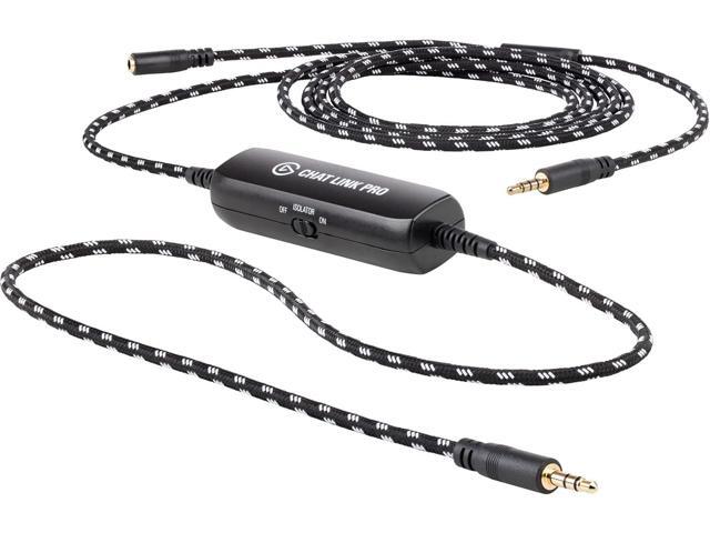 Elgato Chat Link Pro Audio Adapter for PS5, PS4, Switch Captures voice chat and gameplay sound, Extra-long braided cable, Gold-plated connectors,.