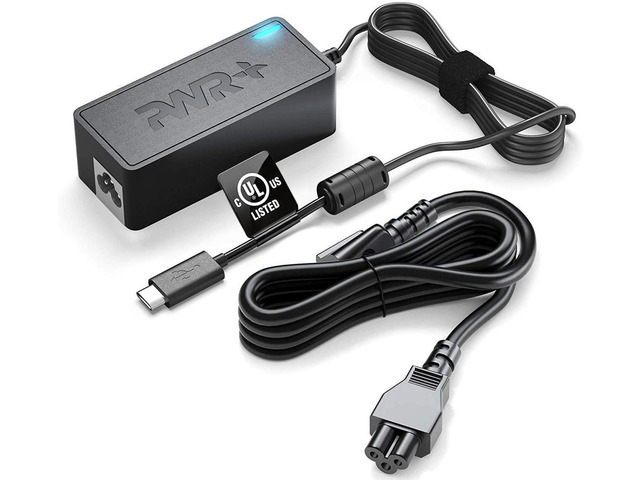 USB-C Laptop Charger for LG Gram 14 15 16 17 Pro 2-in-1 - Extra Long Power Cord (UL Safety Certified)