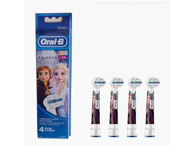 oral-b - Children's Edition 'Frozen' Electric Toothbrush Replacement Brush Heads Supplement Kit (4 Pieces)