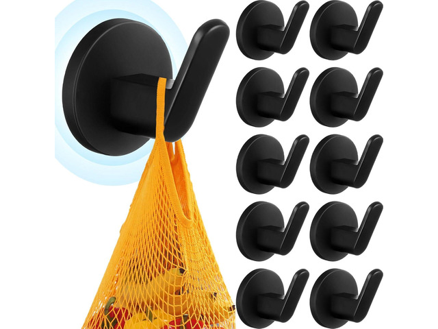Kanayu 10 Pcs Magnetic Hooks Heavy Duty Magnetic Wreath Hanger, Magnet Tool Holder Garage Storage Tool Organizer Hanger for Refrigerator Kitchen Doors