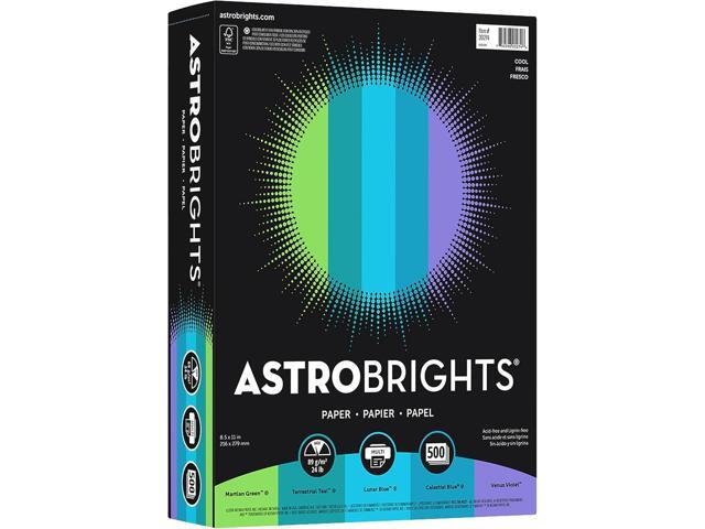 Astrobrights Color Paper - 'Cool' Assortment, 24 lb Bond Weight, 8.5 x 11, Assorted Cool Colors, 500/Ream