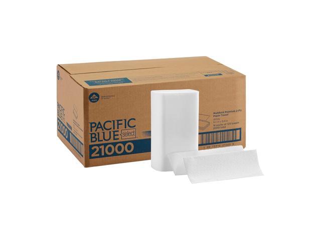 Pacific Blue Select Multifold Premium 2-Ply Paper Towels (Previously Branded Signature) by GP PRO (Georgia-Pacific), White, 21000, 125 Paper Towels...