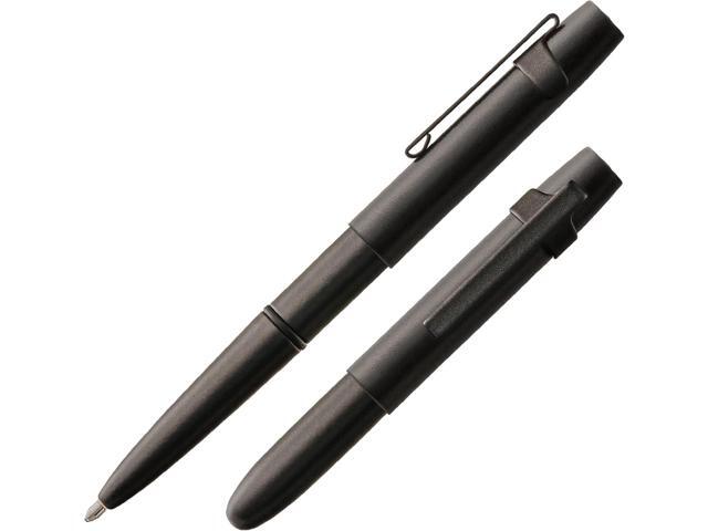 Fisher Space Pen Matte Black X-Mark Flat Cap Bullet Pen, Pressurized Ballpoint Pen, Compact Size, Writes Upside Down and in Extreme Temperatures,.