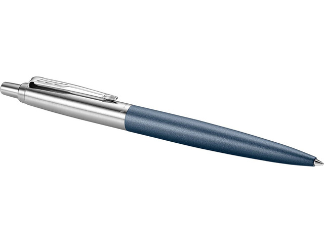 Parker Jotter XL Ballpoint Pen, Primrose Matte Blue with Chrome Trim, Medium Point Blue Ink, Gift Box