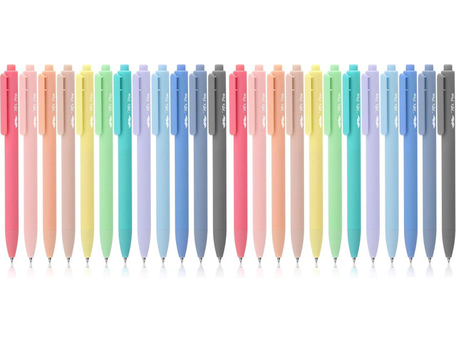Mr. Pen- Retractable Gel Pens, 24 Pack, Fast Dry, Gel Pens Fine Point 0.7mm, Retractable Pens, Cute Pens