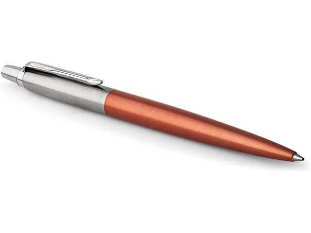 Parker 1953189 Jotter Ballpoint Pen, Chelsea Orange with Medium Point Blue Ink, Gift Box