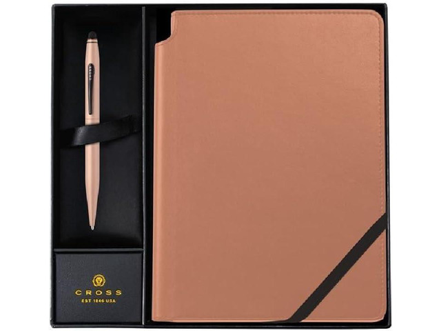 Cross Tech2 Satin Metallic Macchiato Dual-Function Pen - Ballpoint Pen with Built-In Stylus - Swivel Action - Refillable for Long-Lasting Use -...