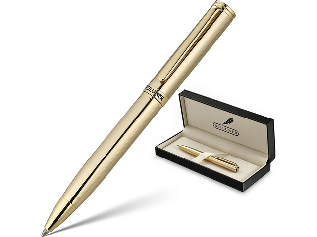 BEILUNER Gold Gel Pen, Stunning Luxury Pens with 24K Gold Plating, Black Ink Refill, Executive Gift Set for Family & Friends, Writing, Fancy,...