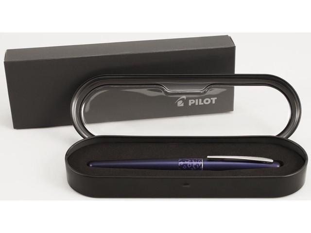 PILOT MR Animal Collection Fountain Pen in Gift Box, Matte Plum Barrel with Leopard Accent, Fine Point Stainless Steel Nib, Refillable Black Ink.