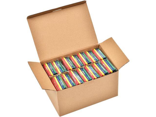 Madisi Crayons Bulk Pack, Regular Size, 4 Colors, cellophane 250 Packs, 1000 Count
