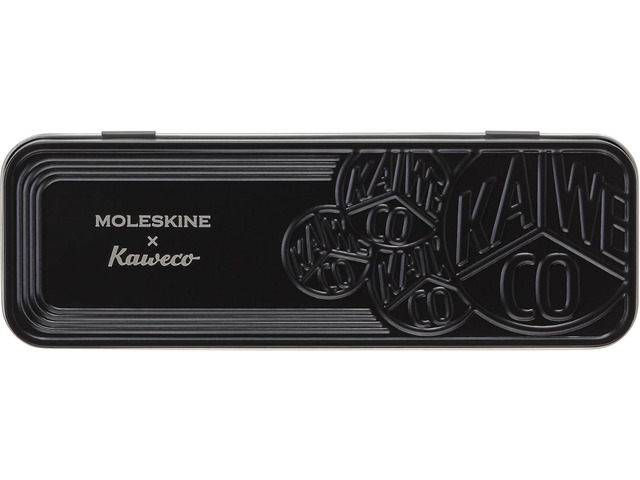 Moleskine x Kaweco, Fountain Pen and Ballpen Set, Medium Nib/1.0mm Point, Blue with Blue Ink