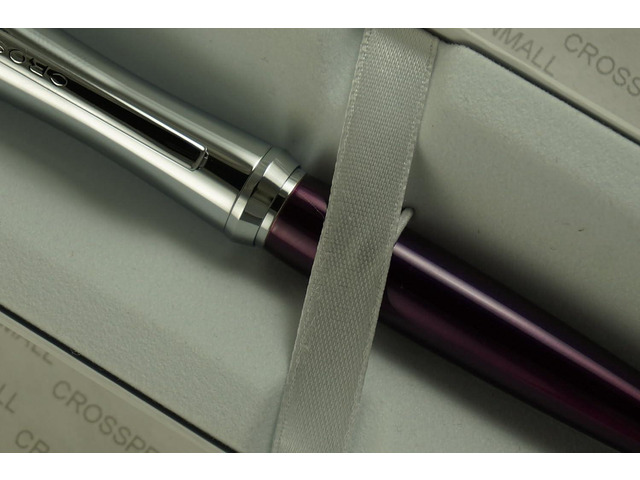 Cross Parasol Curves with Polished Chrome Appointments and Tender Purple Barrel Ballpoint Pen