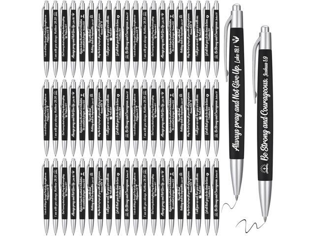 Yeaqee 100 Pcs Employee Appreciation Gifts Bulk Inspirational Metal Ink Ballpoint Pen with Motivational Quote for Coworker Team Office Staff Thank.