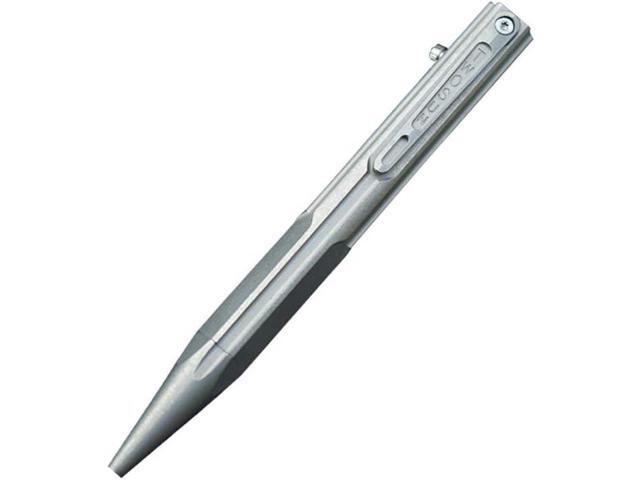Hamans Bolt Action Pen Titanium Ballpoint Pen with Pocket Clip Compact Size Writing Tool (Grey)