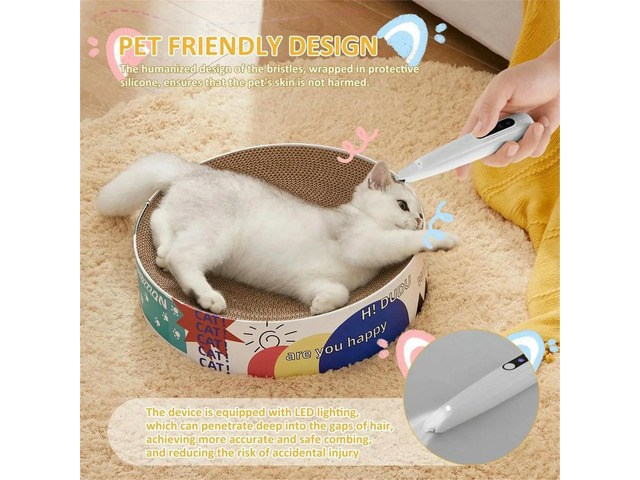 Cordless Dog Paw Trimmer with LED Light, Low Noise Waterproof Pet Hair Shaver