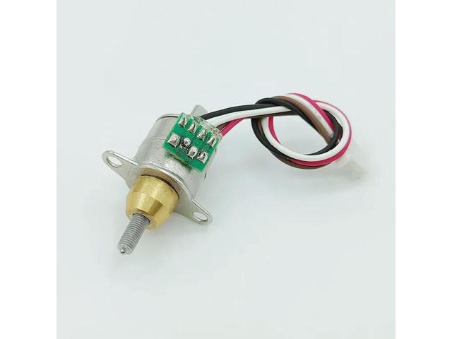 DC 5V 10mm Linear Stepper Motor 2-Phase 4-Wire Stroke 5mm For Valve Control Automatic Button Medical Device Textile Machine