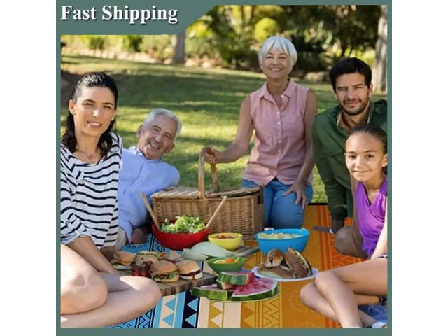Outdoor Picnic Blankets Outdoor Beach Mat Quick Dry Waterproof Moisture-Proof Mat For Picnic Camping Easy Install Easy To